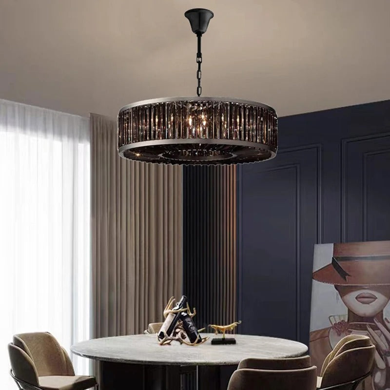 Vespera Crystal Halo Chandelier