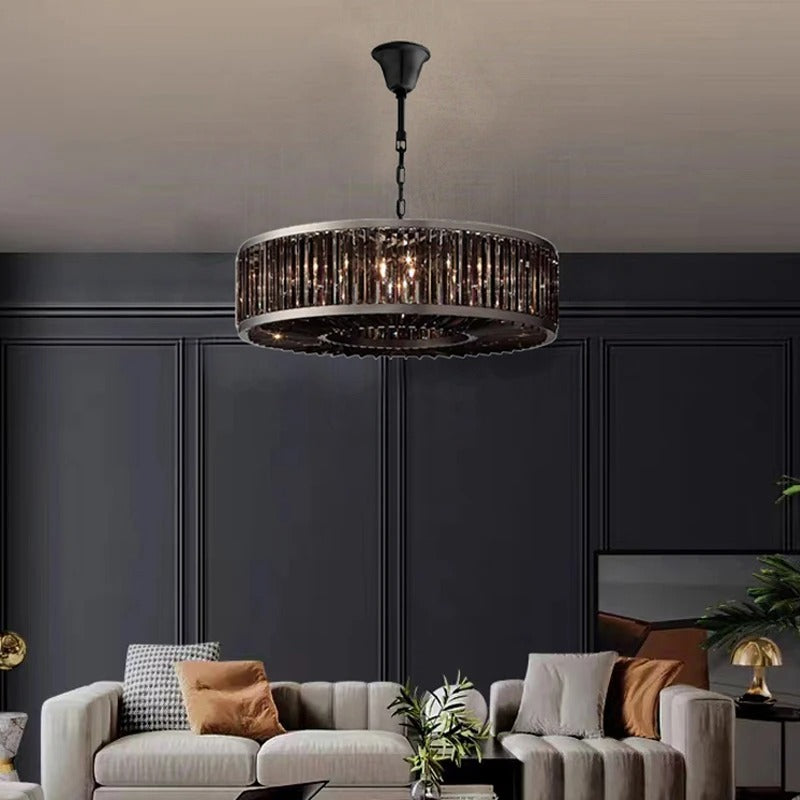 Vespera Crystal Halo Chandelier