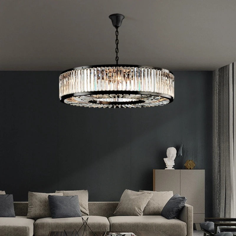 Vespera Crystal Halo Chandelier