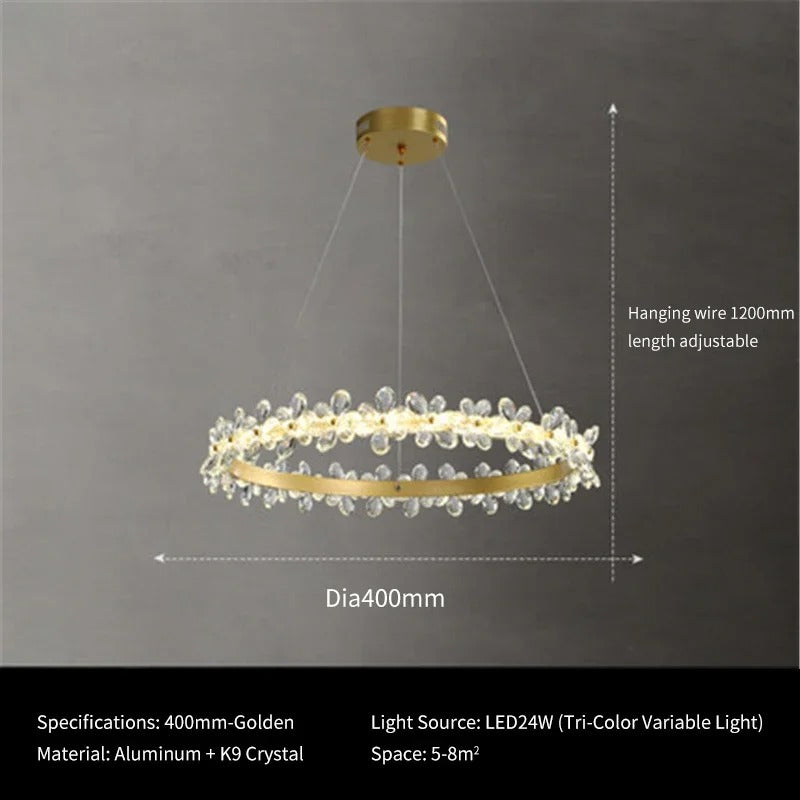 Elara Crystal Chandelier