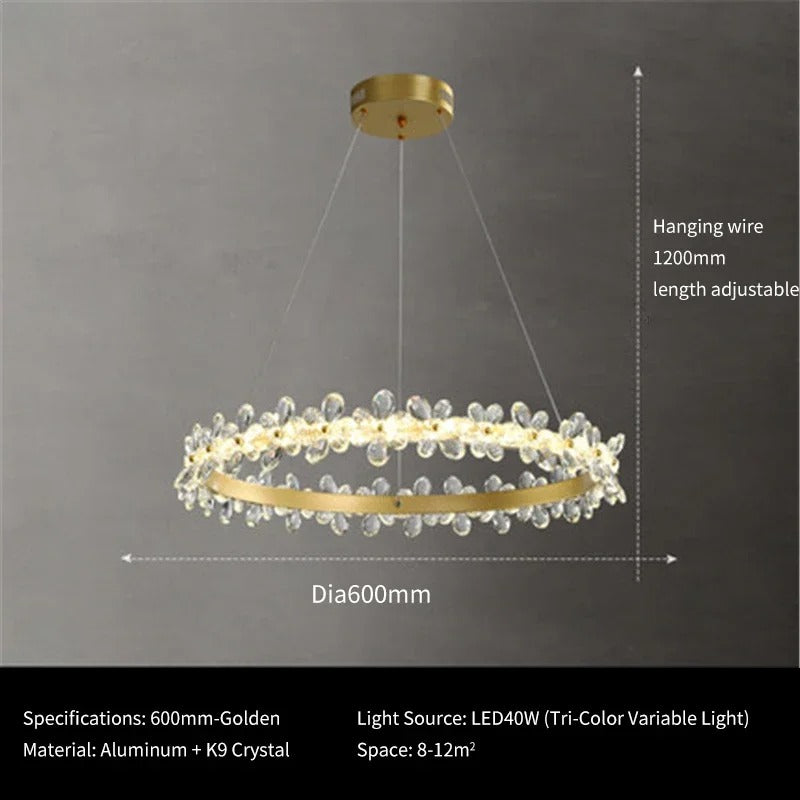 Elara Crystal Chandelier