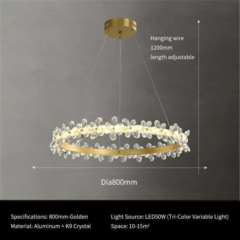 Elara Crystal Chandelier